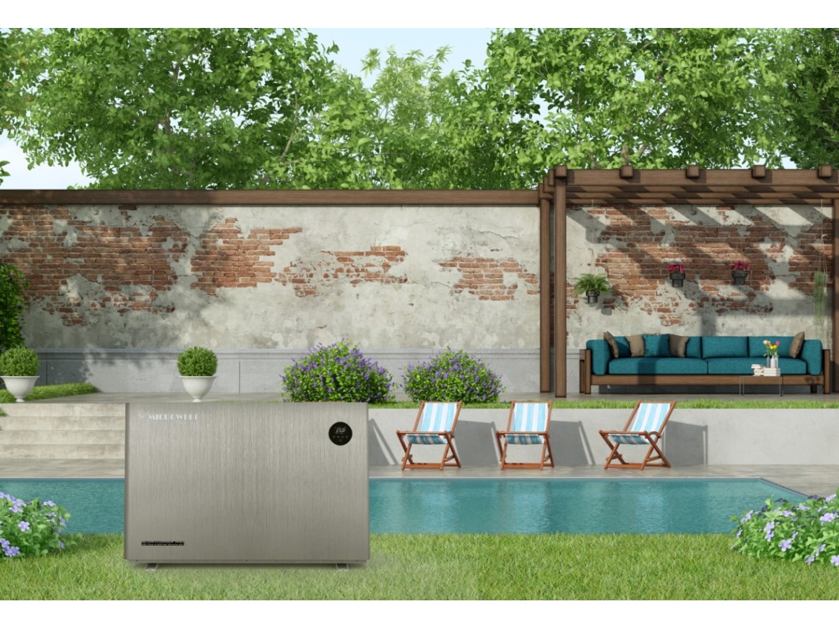 Pompa de căldură piscină HP 1100 1500 1800 2100 2800 Silver Inverter Pro Compact Microwell