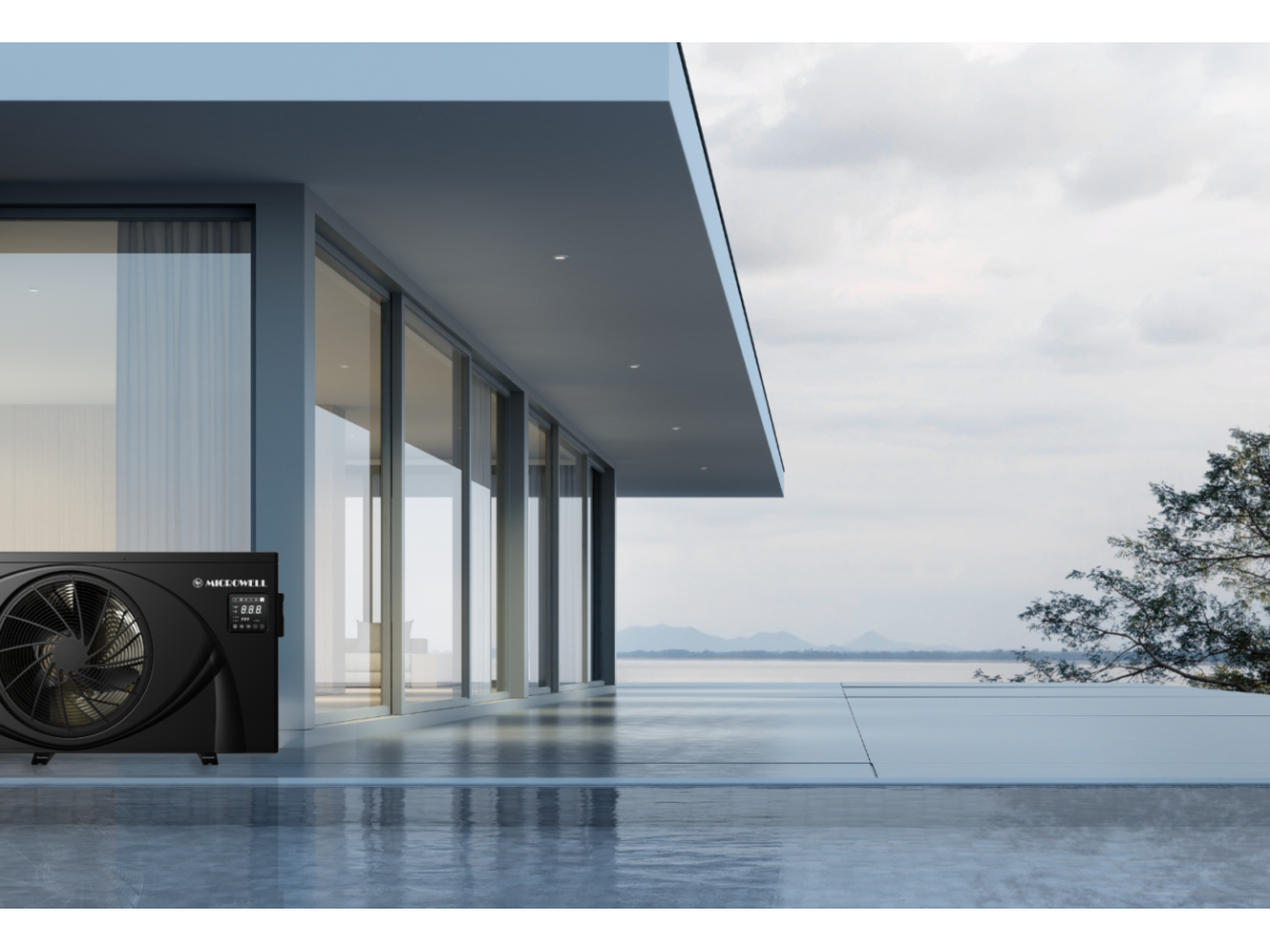 Pompa de căldură pentru piscine HP 900, 1100, 1500 Black Inverter Compact Microwell